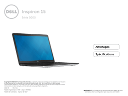 Dell Inspiron 5557 laptop spécification