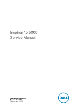 Dell Inspiron 5575 laptop Manuel utilisateur