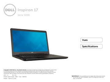 Dell Inspiron 5755 laptop spécification | Fixfr
