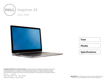 Dell Inspiron 7558 laptop spécification | Fixfr
