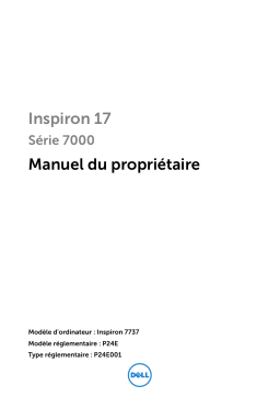 Dell Inspiron 7737 laptop Manuel du propriétaire