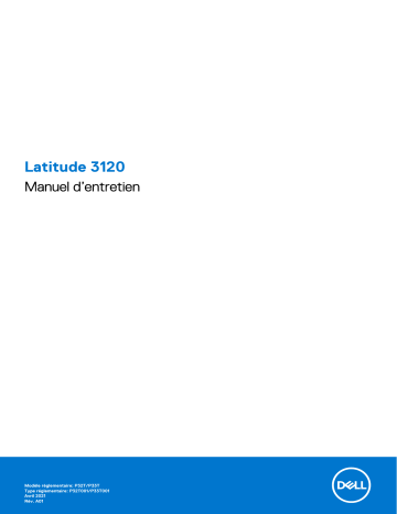 Dell Latitude 3120 laptop Manuel du propriétaire | Fixfr