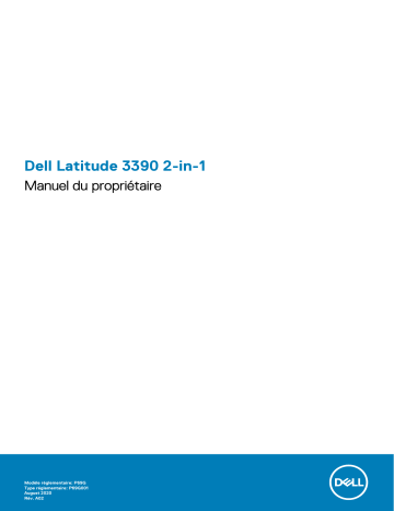 Dell Latitude 3390 2-in-1 laptop Manuel du propriétaire | Fixfr