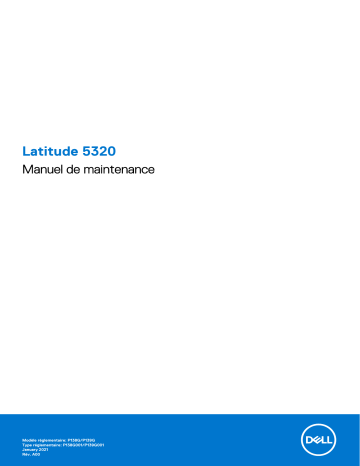 Dell Latitude 5320 laptop Manuel du propriétaire | Fixfr