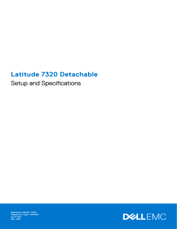 Dell Latitude 7320 Detachable laptop Manuel du propriétaire | Fixfr