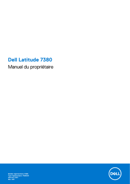 Dell Latitude 7380 laptop Manuel utilisateur