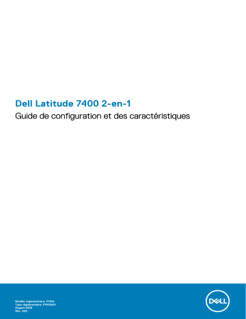 Dell Latitude 7400 2-in-1 laptop Manuel du propriétaire | Fixfr