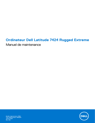 Dell Latitude 7424 Rugged Extreme laptop Manuel du propriétaire | Fixfr