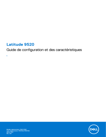 Dell Latitude 9520 laptop Manuel du propriétaire | Fixfr