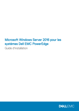 Dell Microsoft Windows Server 2016 software Manuel utilisateur