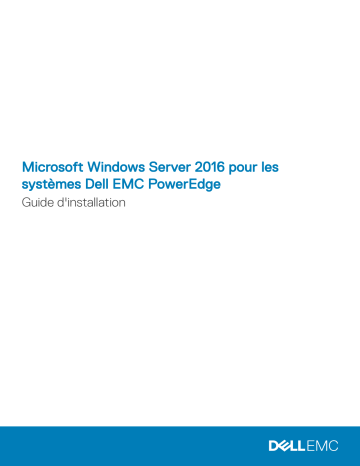 Dell Microsoft Windows Server 2016 software Manuel utilisateur | Fixfr
