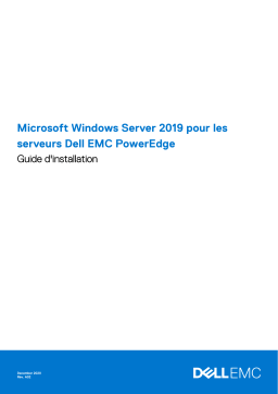 Dell Microsoft Windows Server 2019 software Manuel du propriétaire