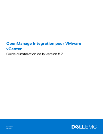 Dell OpenManage Integration for VMware vCenter software Manuel du propriétaire | Fixfr