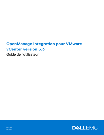 Dell OpenManage Integration for VMware vCenter software Manuel utilisateur | Fixfr