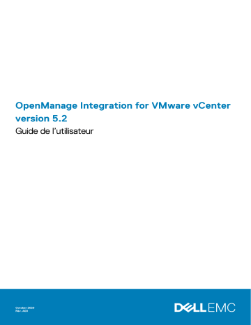 Dell OpenManage Integration for VMware vCenter software Manuel utilisateur | Fixfr