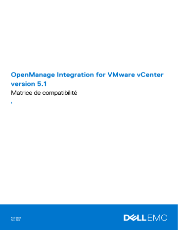 Dell OpenManage Integration for VMware vCenter software Manuel du propriétaire | Fixfr