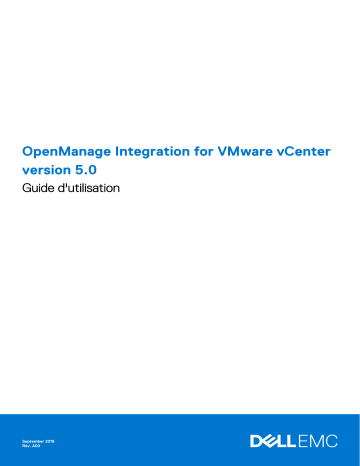 Dell OpenManage Integration for VMware vCenter software Manuel utilisateur | Fixfr