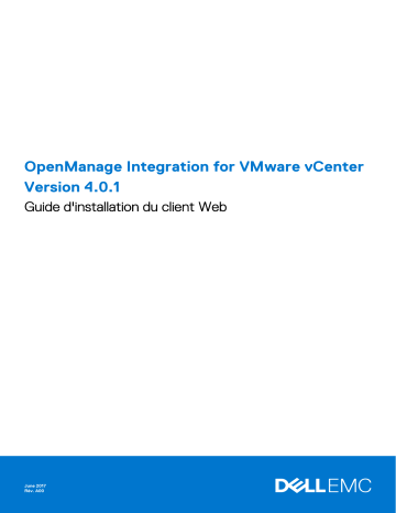 Dell OpenManage Integration for VMware vCenter software Manuel du propriétaire | Fixfr