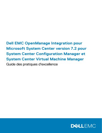 Dell OpenManage Integration Version 7.2 for Microsoft System Center software Manuel du propriétaire | Fixfr