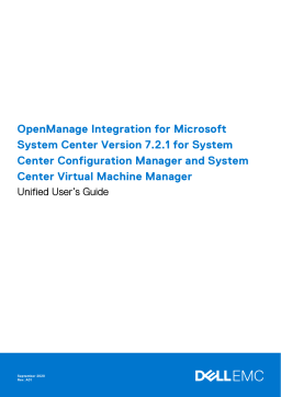 Dell OpenManage Integration Version 7.2.1 for Microsoft System Center software Manuel utilisateur