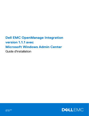 Dell OpenManage Integration software Manuel du propriétaire | Fixfr