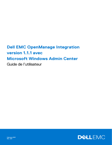 Dell OpenManage Integration software Manuel utilisateur | Fixfr