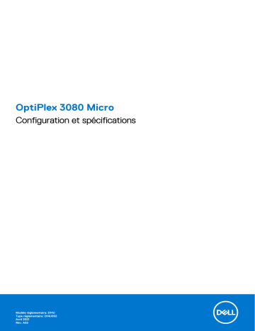 Dell OptiPlex 3080 desktop Manuel du propriétaire | Fixfr