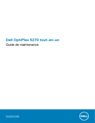 Dell OptiPlex 5270 All-In-One desktop Manuel du propriétaire | Fixfr