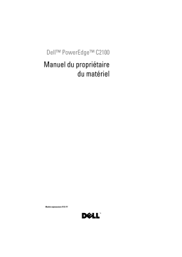 Dell PowerEdge C2100 server Manuel du propriétaire