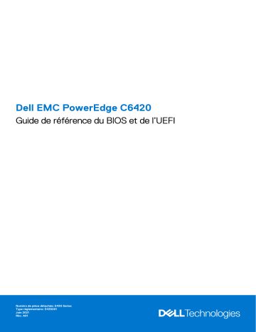 Dell PowerEdge C6420 server Guide de référence | Fixfr