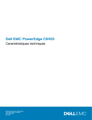 Dell PowerEdge C6420 server Manuel du propriétaire | Fixfr