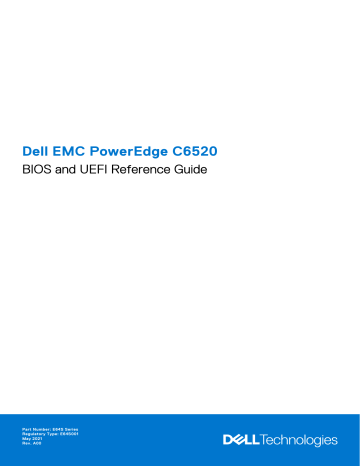 Dell PowerEdge C6520 server Guide de référence | Fixfr