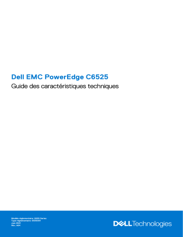 Dell PowerEdge C6525 server Manuel du propriétaire | Fixfr