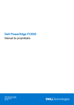 Dell PowerEdge FC830 server Manuel du propriétaire