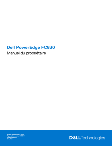Dell PowerEdge FC830 server Manuel du propriétaire | Fixfr