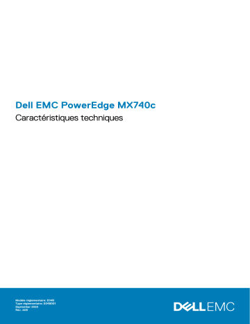 Dell PowerEdge MX740c server Manuel du propriétaire | Fixfr