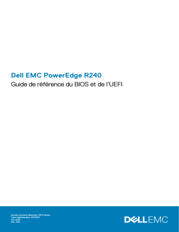 Dell PowerEdge R240 server Guide de référence | Fixfr