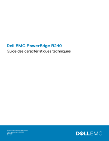 Dell PowerEdge R240 server Manuel du propriétaire | Fixfr