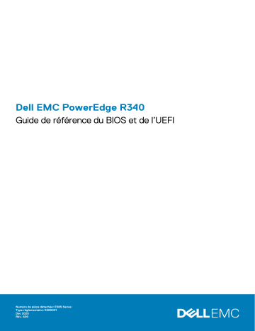 Dell PowerEdge R340 server Guide de référence | Fixfr