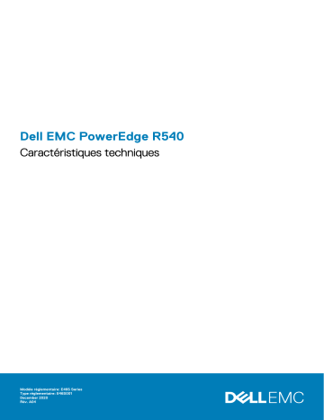 Dell PowerEdge R540 server Manuel du propriétaire | Fixfr