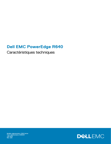 Dell PowerEdge R640 server Guide de référence | Fixfr