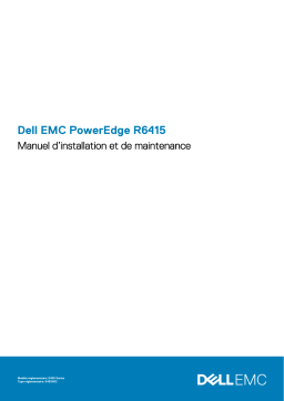 Dell PowerEdge R6415 server Manuel du propriétaire