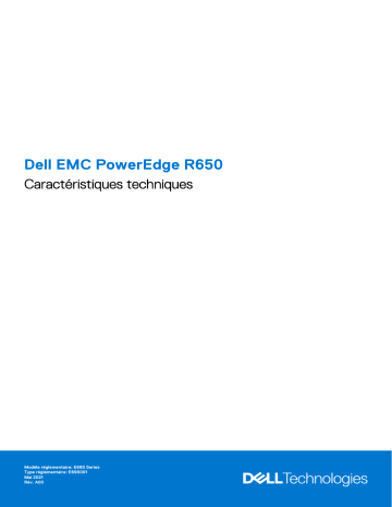 Dell PowerEdge R650 server Manuel du propriétaire | Fixfr