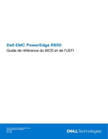 Dell PowerEdge R650 server Guide de référence | Fixfr