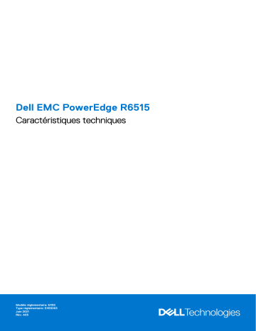 Dell PowerEdge R6515 server Manuel du propriétaire | Fixfr