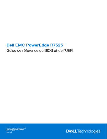 Dell PowerEdge R7525 server Guide de référence | Fixfr