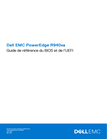 Dell PowerEdge R940xa server Guide de référence | Fixfr