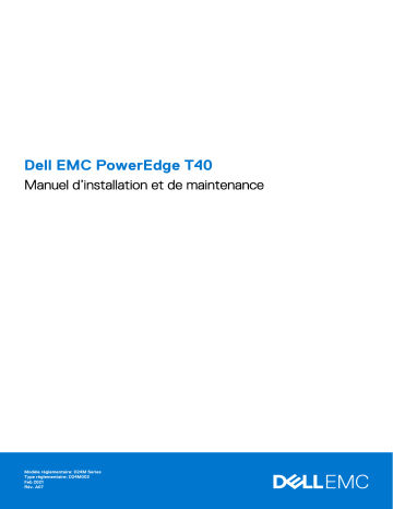 Dell PowerEdge T40 server Manuel du propriétaire | Fixfr