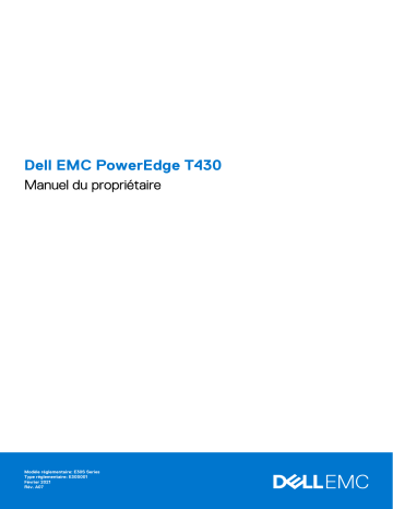 Dell PowerEdge T430 server Manuel du propriétaire | Fixfr