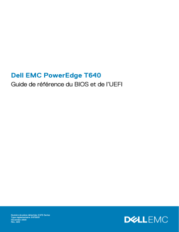 Dell PowerEdge T640 server Guide de référence | Fixfr